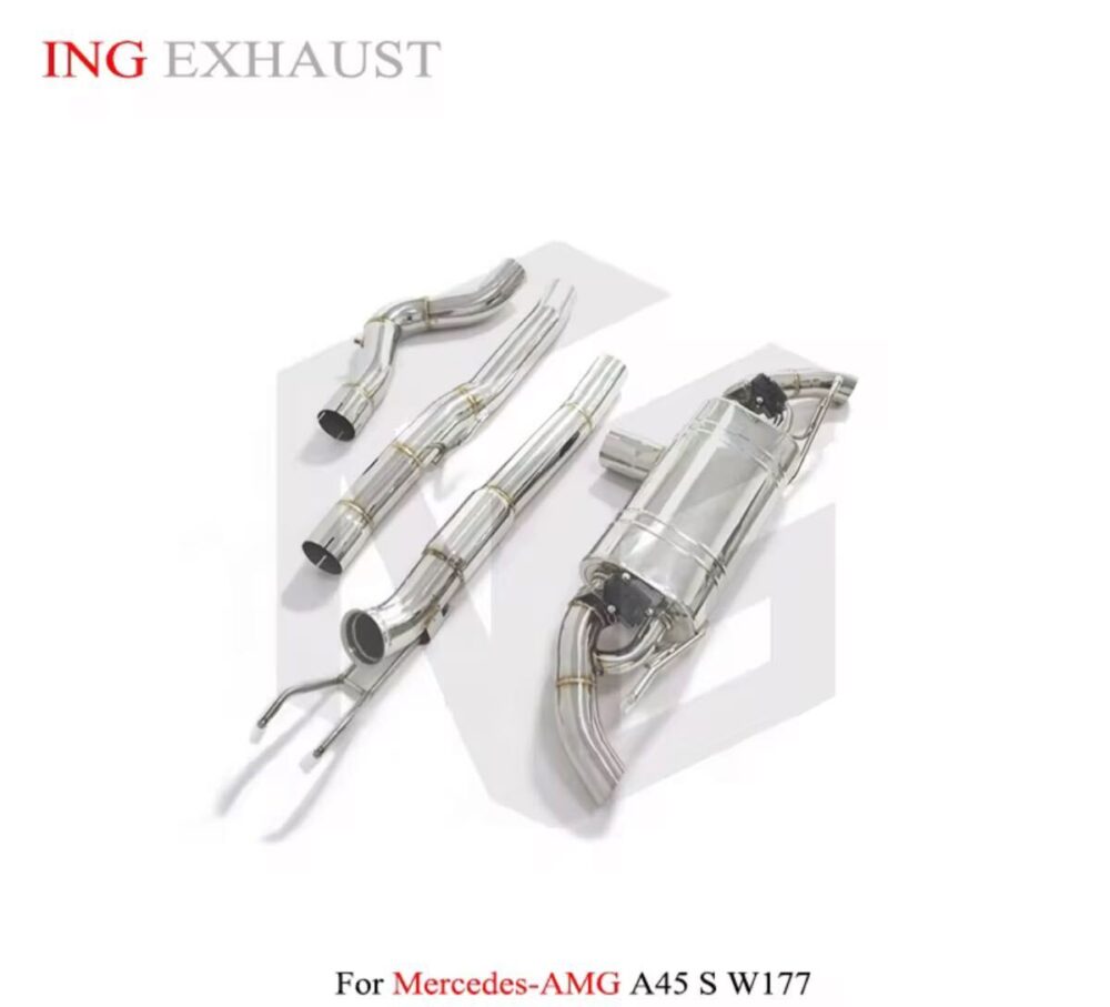 ★ING★ W177 A45 A45s 可変バルブ マフラー センターパイプ ミッドパイプ 中間 ダウンパイプ Aクラス AMG