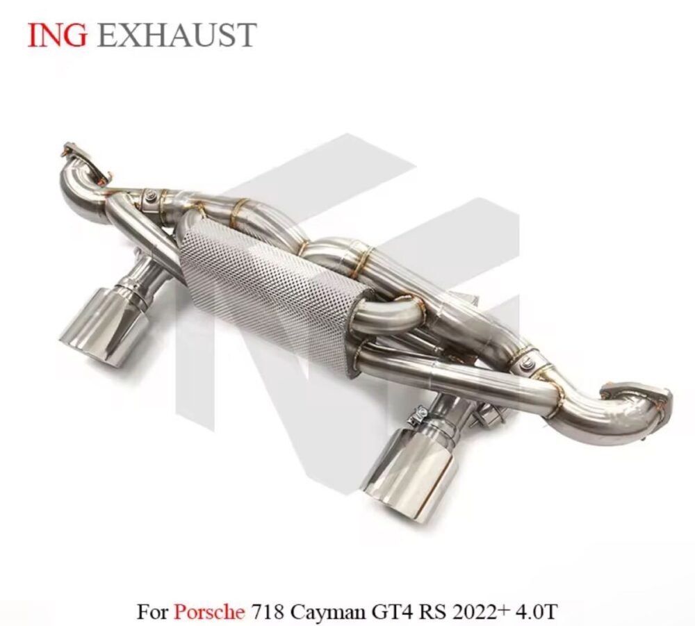 ★ING★ 718 ケイマン GT4 GTS RS 可変バルブ マフラー エキゾースト 4.0 ポルシェ PORSCHE cayman ②