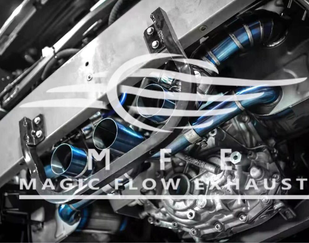 ★MFE★ フェラーリ 458 チタン 可変バルブ マフラー エキゾースト 中間 パイプ ミッド リアピース ダウンパイプ