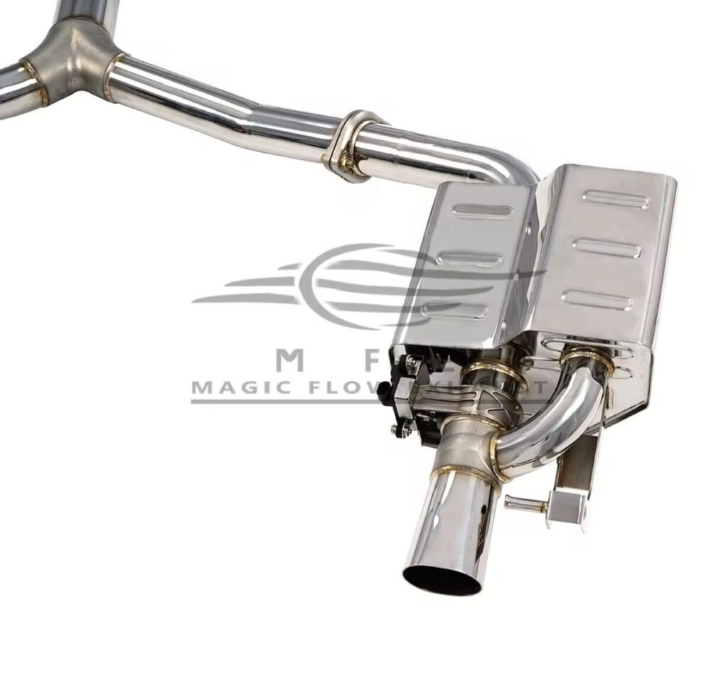 ★MFE★ W213 E43 AMG 可変バルブ マフラー エキゾースト 中間 パイプ ディフューザー リアピース 可変マフラー