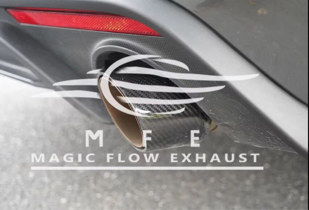 ★MFE★ マスタング エコブースト 可変バルブ マフラー 中間 パイプ ディフューザー リアピース 可変マフラー 2.3 フォード mustang