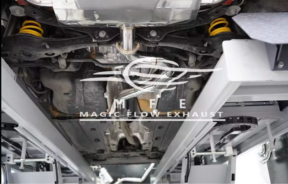 ★MFE★ アウディ S3 セダン 可変バルブ マフラー エキゾースト 中間 パイプ ミッド ディフューザー リアピース ダウンパイプ 8V