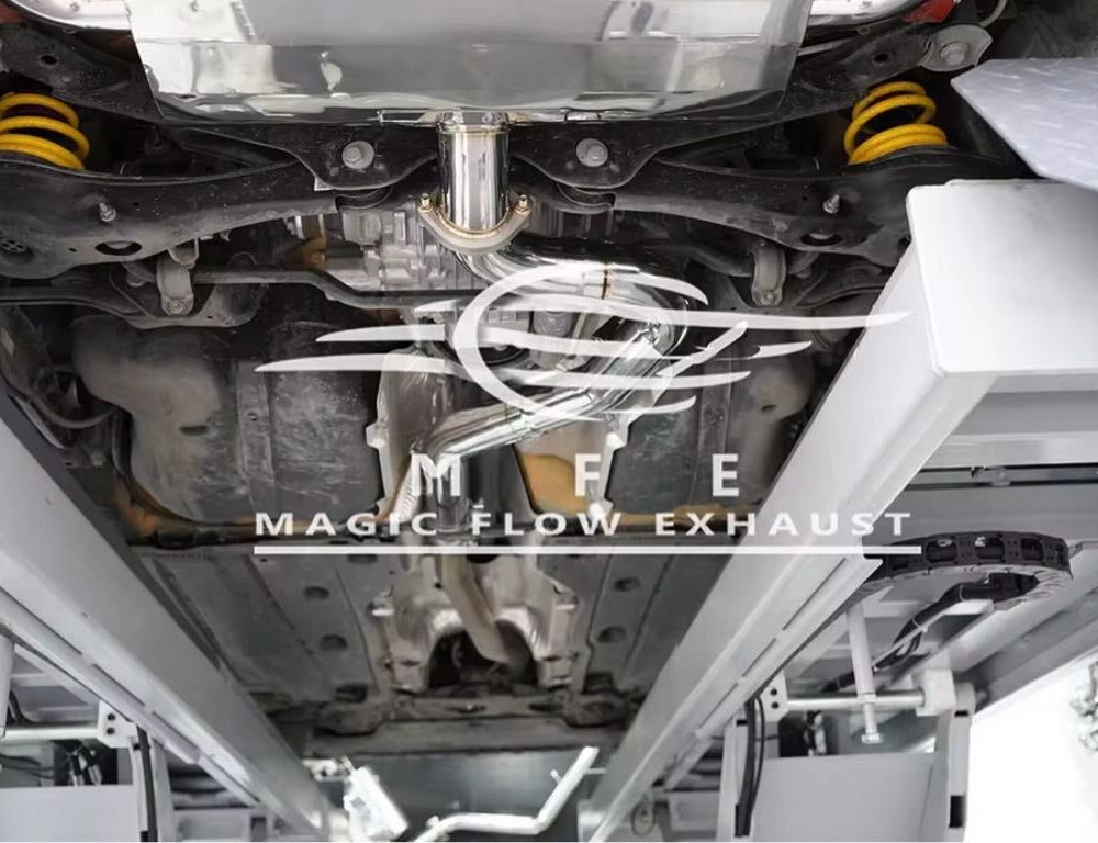 ★MFE★ アウディ S3 セダン 可変バルブ マフラー エキゾースト 中間 パイプ ミッド ディフューザー リアピース ダウンパイプ 8V