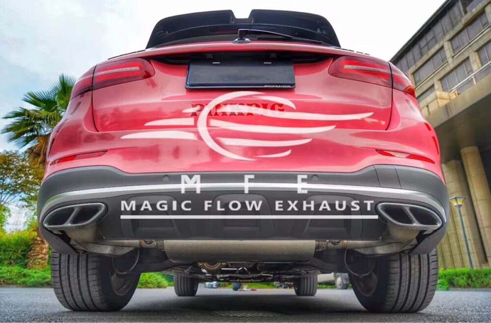 ★MFE★ X253 C253 GLC43 可変バルブ マフラー エキゾースト 中間 パイプ ディフューザー リアピース ダウンパイプ 可変マフラー