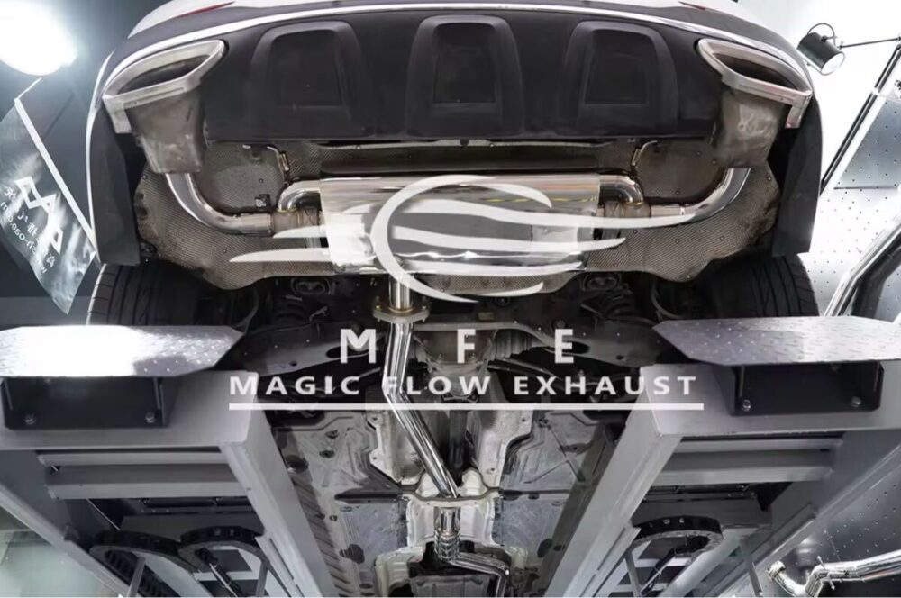 ★MFE★ X253 C253 GLC 可変バルブ マフラー エキゾースト 中間 パイプ ディフューザー リアピース 可変マフラー 200 250 300