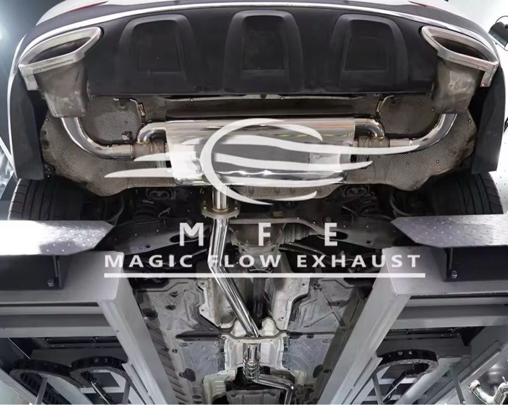 ★MFE★ X253 C253 GLC 可変バルブ マフラー エキゾースト 中間 パイプ ディフューザー リアピース 可変マフラー 200 250 300