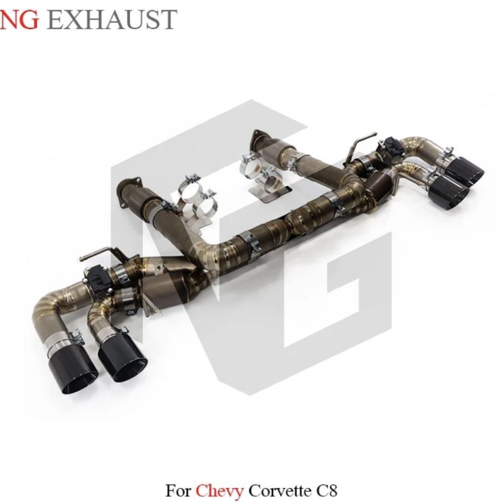 58699db1915a829_1170_1035-1.jpg ★ING★ コルベット C8 チタン 可変バルブ マフラー エキゾースト ダウンパイプ 触媒 キャタライザー corvette ②