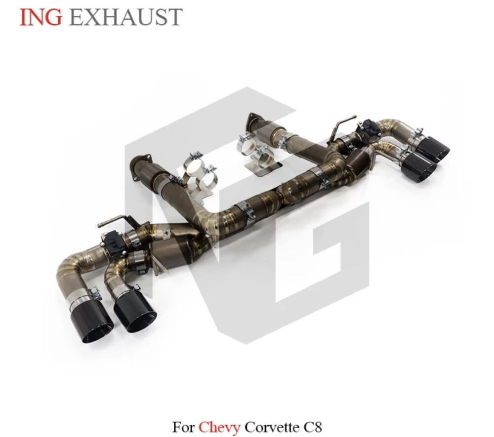 58699db1915a829_1170_1035-1.jpg ★ING★ コルベット C8 チタン 可変バルブ マフラー エキゾースト ダウンパイプ 触媒 キャタライザー corvette ②