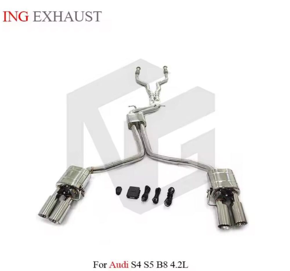 ★ING★ S4 S5 B8 可変バルブ マフラー エキゾースト アウディ audi 可変マフラー 4.2
