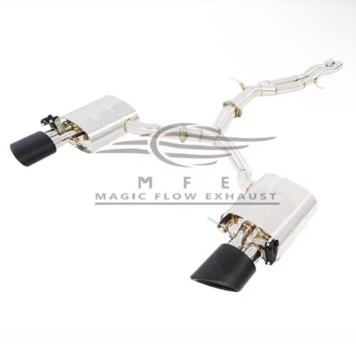 ★MFE★ アウディ RS4 RS5 可変バルブ マフラー エキゾースト 中間 パイプ ミッド ディフューザー リアピース ダウンパイプ B9