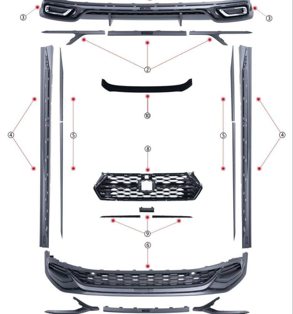 59699ebba30504d_934_1200.jpg ★YOFER★ ホンダ アコード CY2 ボディキット ディフューザー バンパー マフラー リップ スポイラー グリル accord honda