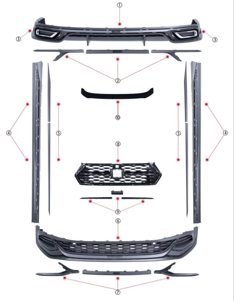 59699ebba30504d_934_1200.jpg ★YOFER★ ホンダ アコード CY2 ボディキット ディフューザー バンパー マフラー リップ スポイラー グリル accord honda