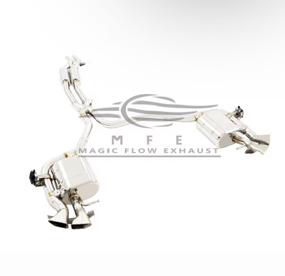 59699f0a1a89bf1_1200_1163.jpg ★MFE★ アウディ A8 D4 可変バルブ マフラー エキゾースト 中間 パイプ ミッド ディフューザー リアピース ダウンパイプ S8 A8L