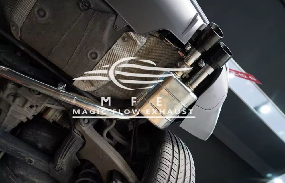 ★MFE★ アウディ Q5 可変バルブ マフラー エキゾースト 中間 パイプ ミッド ディフューザー リアピース ダウンパイプ SQ5