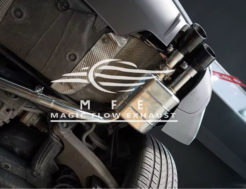 ★MFE★ アウディ Q5 可変バルブ マフラー エキゾースト 中間 パイプ ミッド ディフューザー リアピース ダウンパイプ SQ5