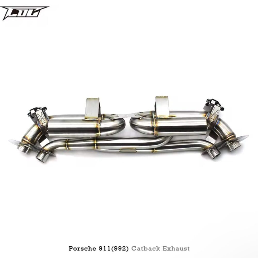 ★C.O.C★ 911 992 可変バルブ ハイパフォーマンスエキゾースト マフラー パイプ 中間 Porsche カレラ T GTS