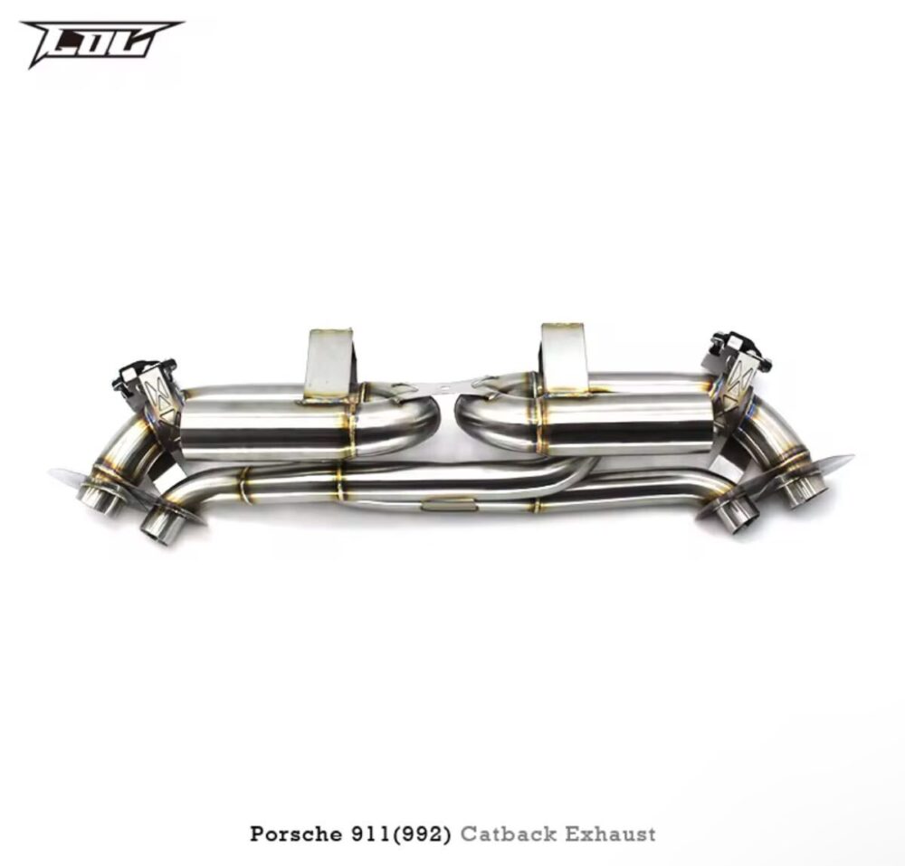 ★C.O.C★ 911 992 可変バルブ ハイパフォーマンスエキゾースト マフラー パイプ 中間 Porsche カレラ T GTS