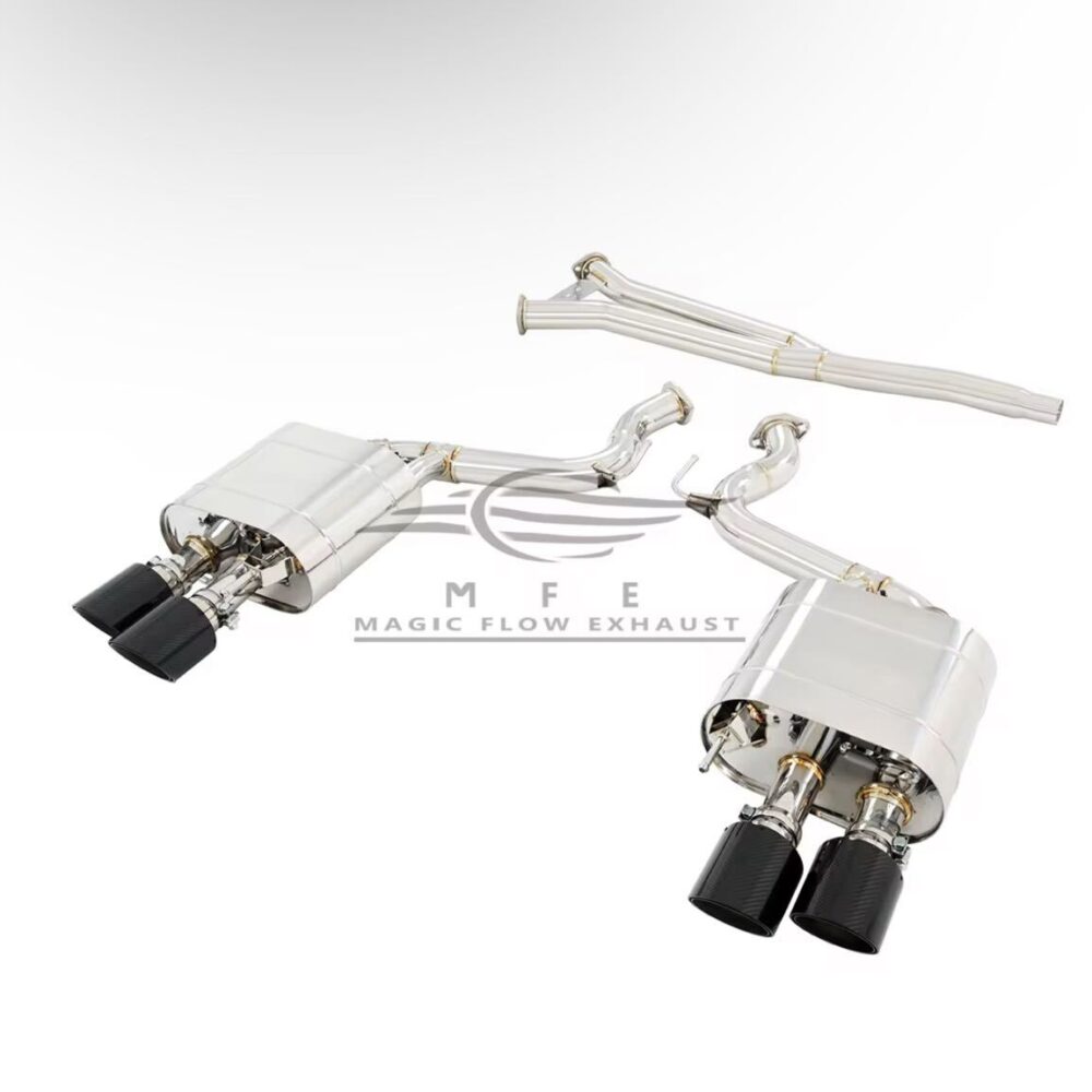 ★MFE★ マスタング エコブースト GT500ルック 可変バルブ マフラー 中間 パイプ ディフューザー リアピース 可変マフラー 2.3 ②