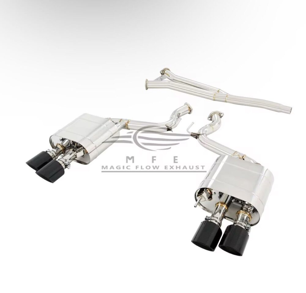 ★MFE★ マスタング エコブースト GT500ルック 可変バルブ マフラー 中間 パイプ ディフューザー リアピース 可変マフラー 2.3 ②