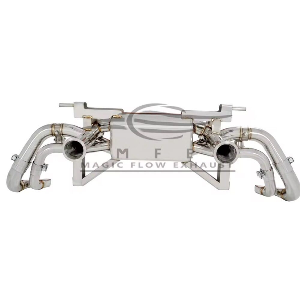 ★MFE★ R8 V10 2016- 可変バルブ マフラー エキゾースト 中間 パイプ ディフューザー リアピース ダウンパイプ 可変マフラー