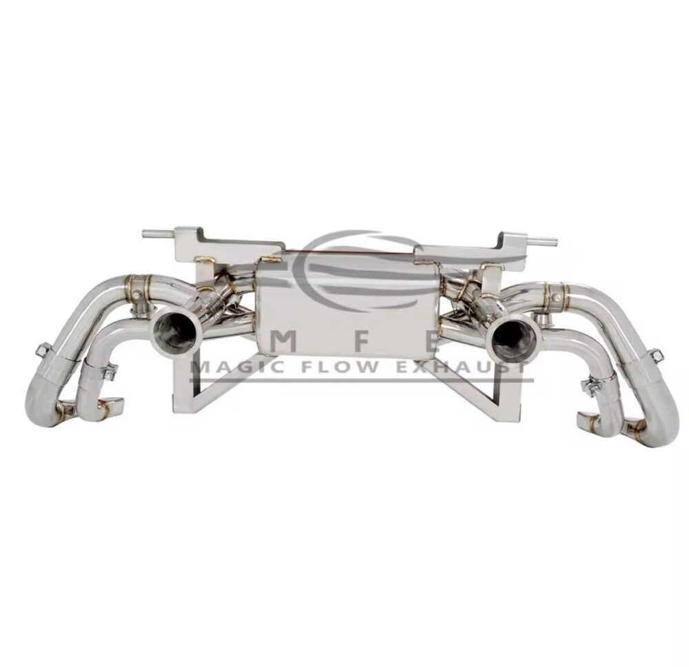 ★MFE★ R8 V10 2016- 可変バルブ マフラー エキゾースト 中間 パイプ ディフューザー リアピース ダウンパイプ 可変マフラー