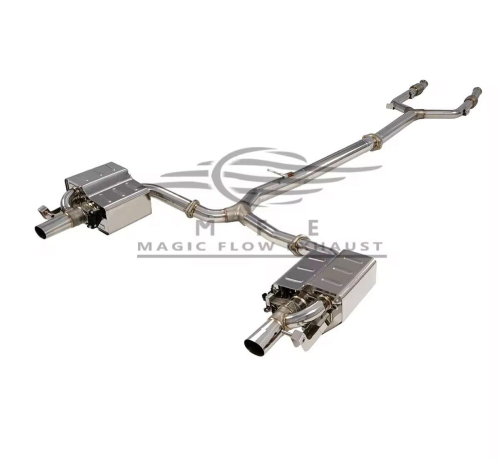 ★MFE★ W213 E43 AMG 可変バルブ マフラー エキゾースト 中間 パイプ ディフューザー リアピース 可変マフラー