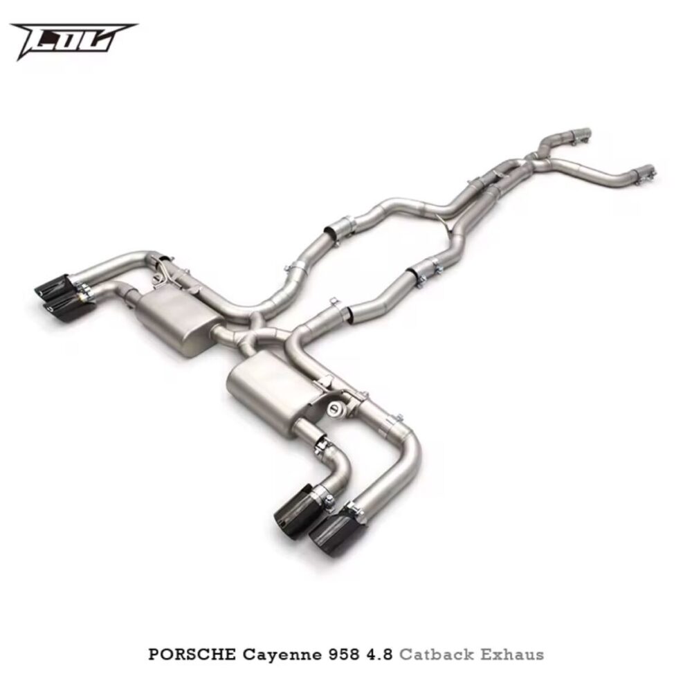 ★C.O.C★ 958 カイエン 可変バルブ ハイパフォーマンスエキゾースト マフラー パイプ 中間 Porsche ターボ 4.8