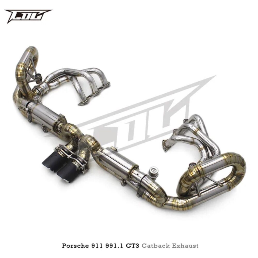 ★C.O.C★ チタン ポルシェ 911 991 GT3 可変バルブ ハイパフォーマンスエキゾースト マフラー パイプ 中間 バルブ PORSCHE