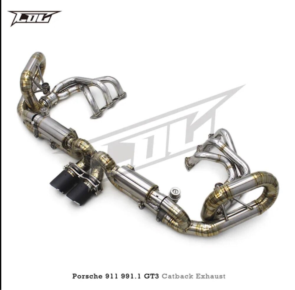 ★C.O.C★ チタン ポルシェ 911 991 GT3 可変バルブ ハイパフォーマンスエキゾースト マフラー パイプ 中間 バルブ PORSCHE