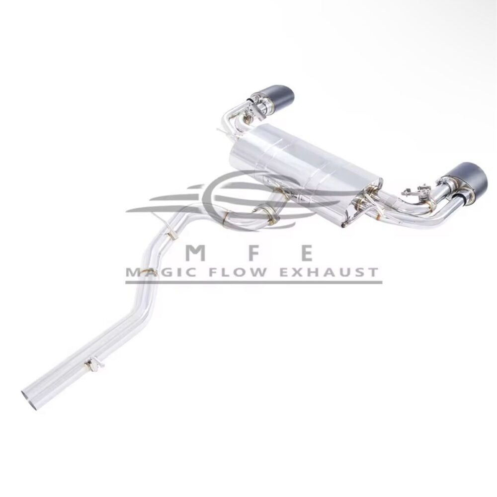 ★MFE★ アウディ S3 RS3 ルックセダン 可変バルブ マフラー エキゾースト 中間 パイプ ディフューザー リアピース ダウンパイプ 8V