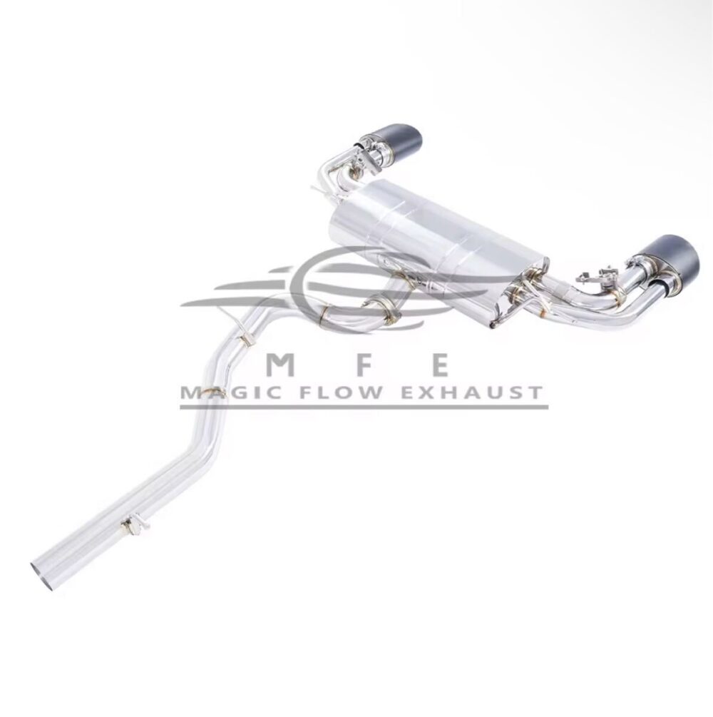 ★MFE★ アウディ S3 RS3 ルックセダン 可変バルブ マフラー エキゾースト 中間 パイプ ディフューザー リアピース ダウンパイプ 8V