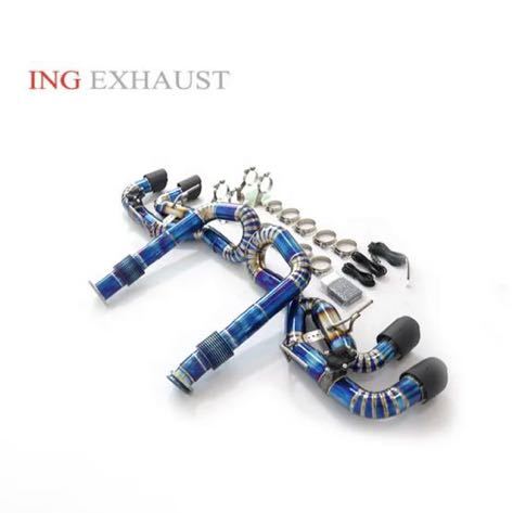 ★ING★ コルベット C8 チタン 可変バルブ マフラー エキゾースト ダウンパイプ 触媒 キャタライザー corvette