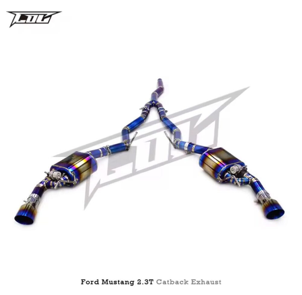 ★C.O.C★ マスタング 2.3 可変バルブ フォード ハイパフォーマンスエキゾースト マフラー パイプ 中間 FORD チタン エコブースト