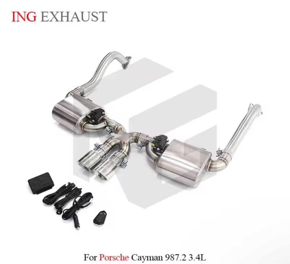★ING★ 987 ケイマン 可変バルブ マフラー エキゾースト ポルシェ PORSCHE 後期 987.2 3.4 S