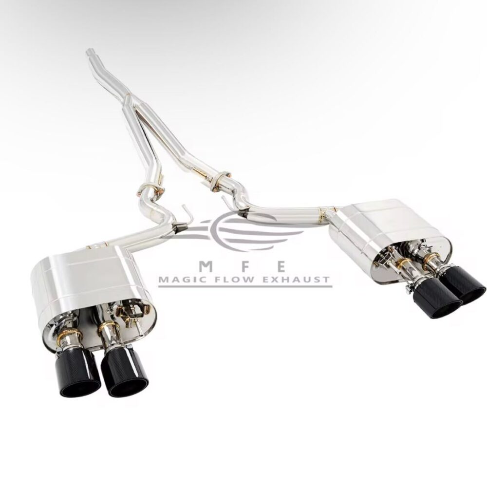 ★MFE★ マスタング エコブースト GT500ルック 可変バルブ マフラー 中間 パイプ ディフューザー リアピース 可変マフラー 2.3 ②