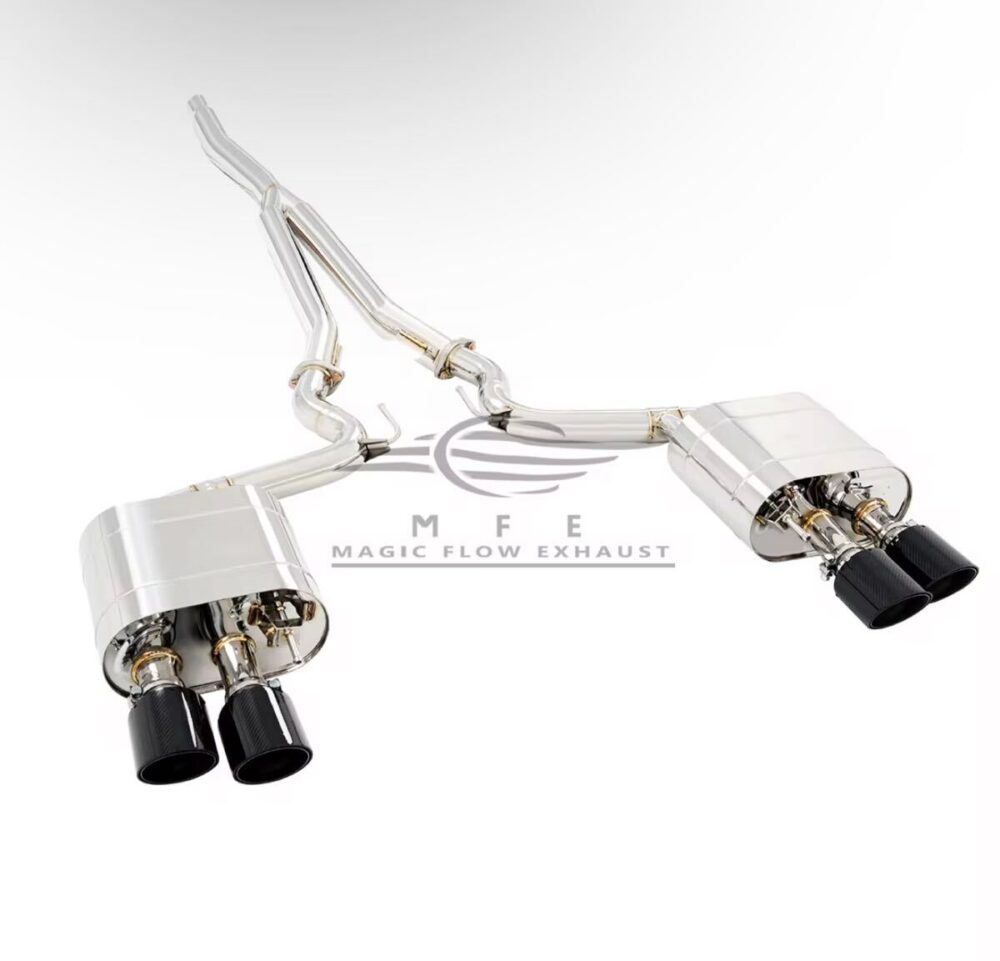 ★MFE★ マスタング エコブースト GT500ルック 可変バルブ マフラー 中間 パイプ ディフューザー リアピース 可変マフラー 2.3 ②