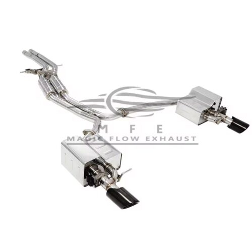 ★MFE★ A6 A7 C7 3.0 可変バルブ マフラー エキゾースト 中間 パイプ ディフューザー リアピース ダウンパイプ 可変マフラー