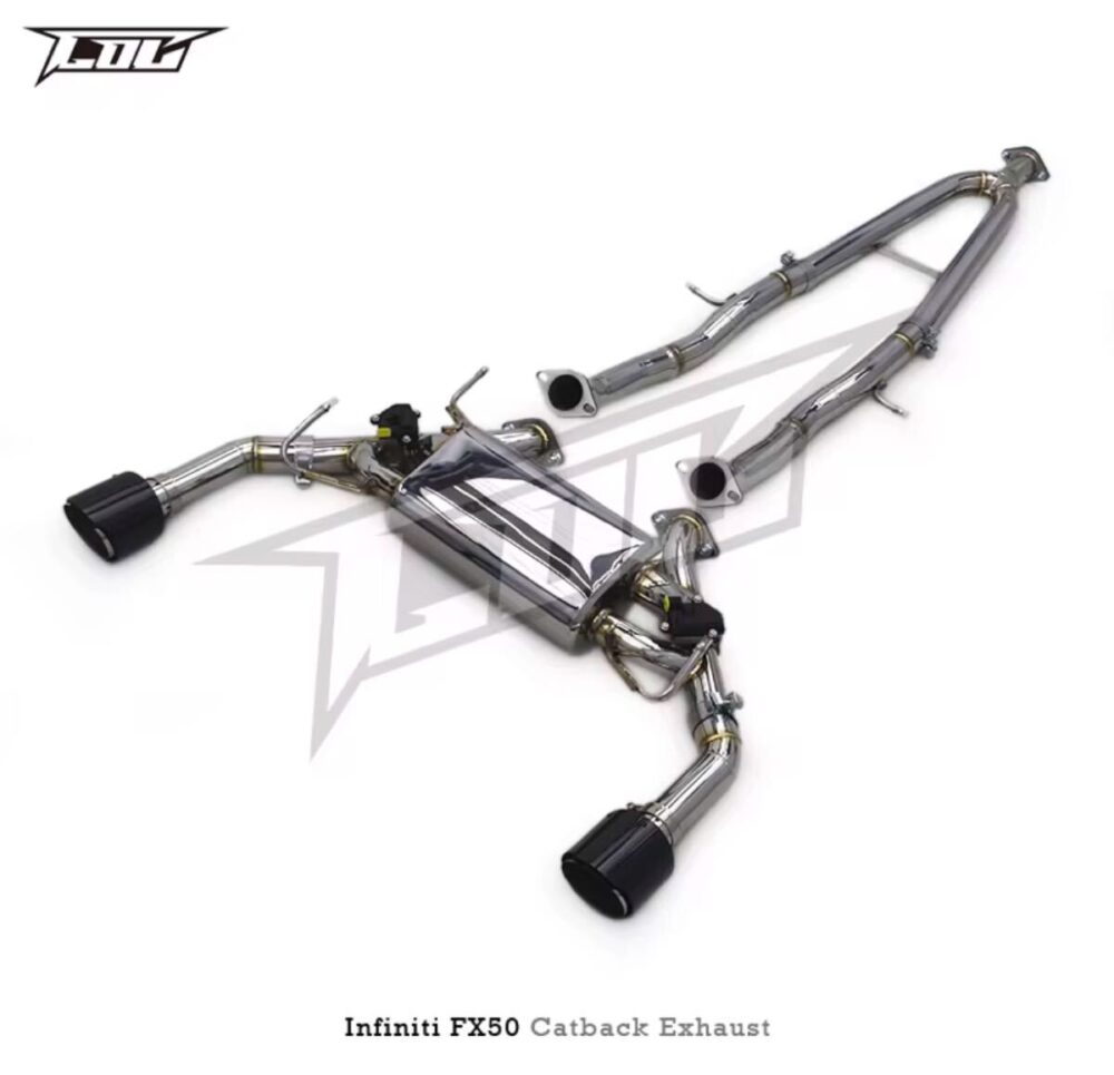 ★C.O.C★ インフィニティ FX35 可変バルブ ハイパフォーマンスエキゾースト マフラー パイプ 中間 バルブ FX37 FX50