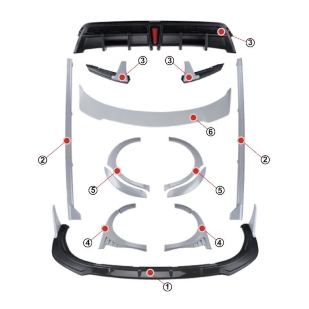 ★YOFER★ カムリ 70系 リアハーフ ディフューザー マフラー バンパー リップ camry トヨタ 2018-up WS セット