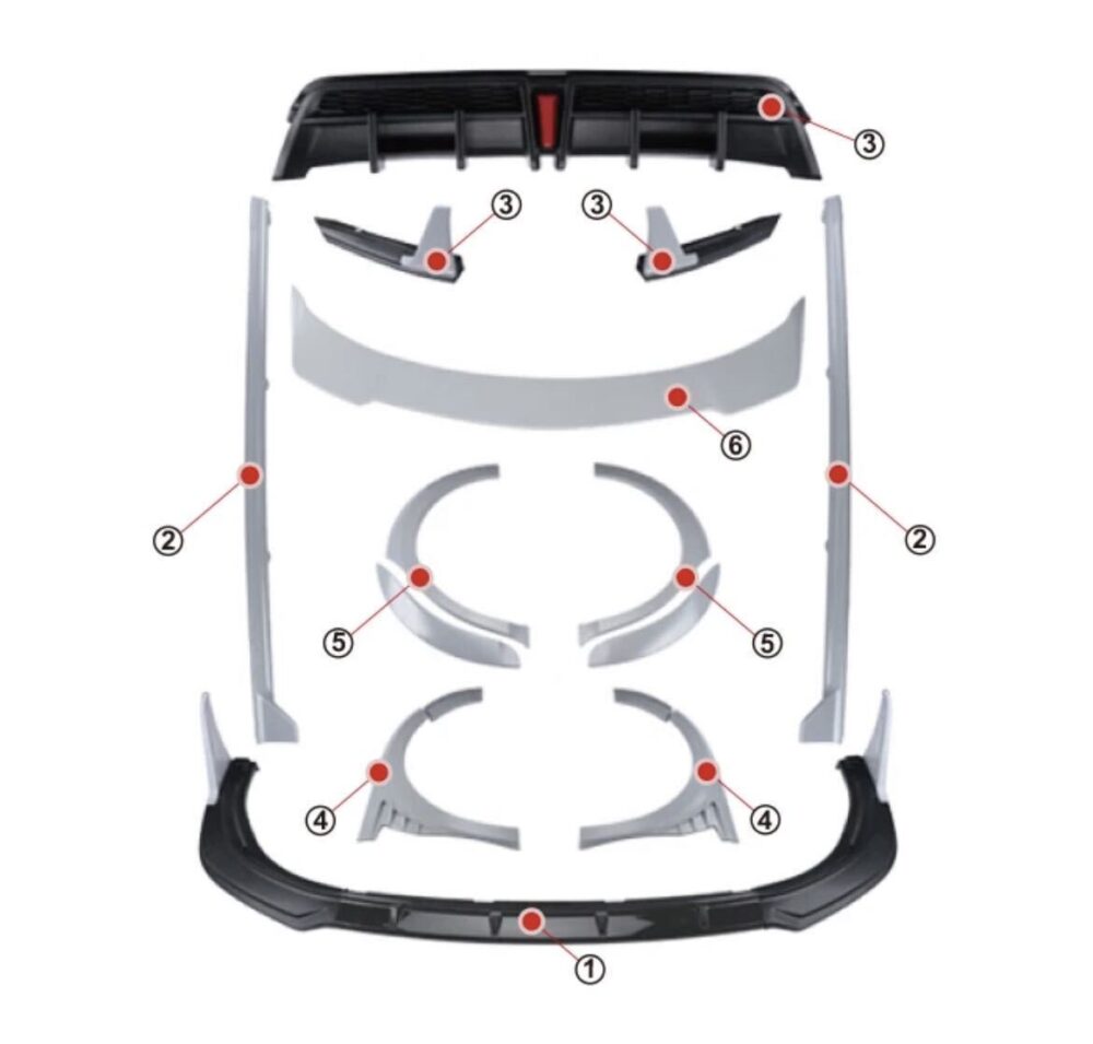 ★YOFER★ カムリ 70系 リアハーフ ディフューザー マフラー バンパー リップ camry トヨタ 2018-up WS セット