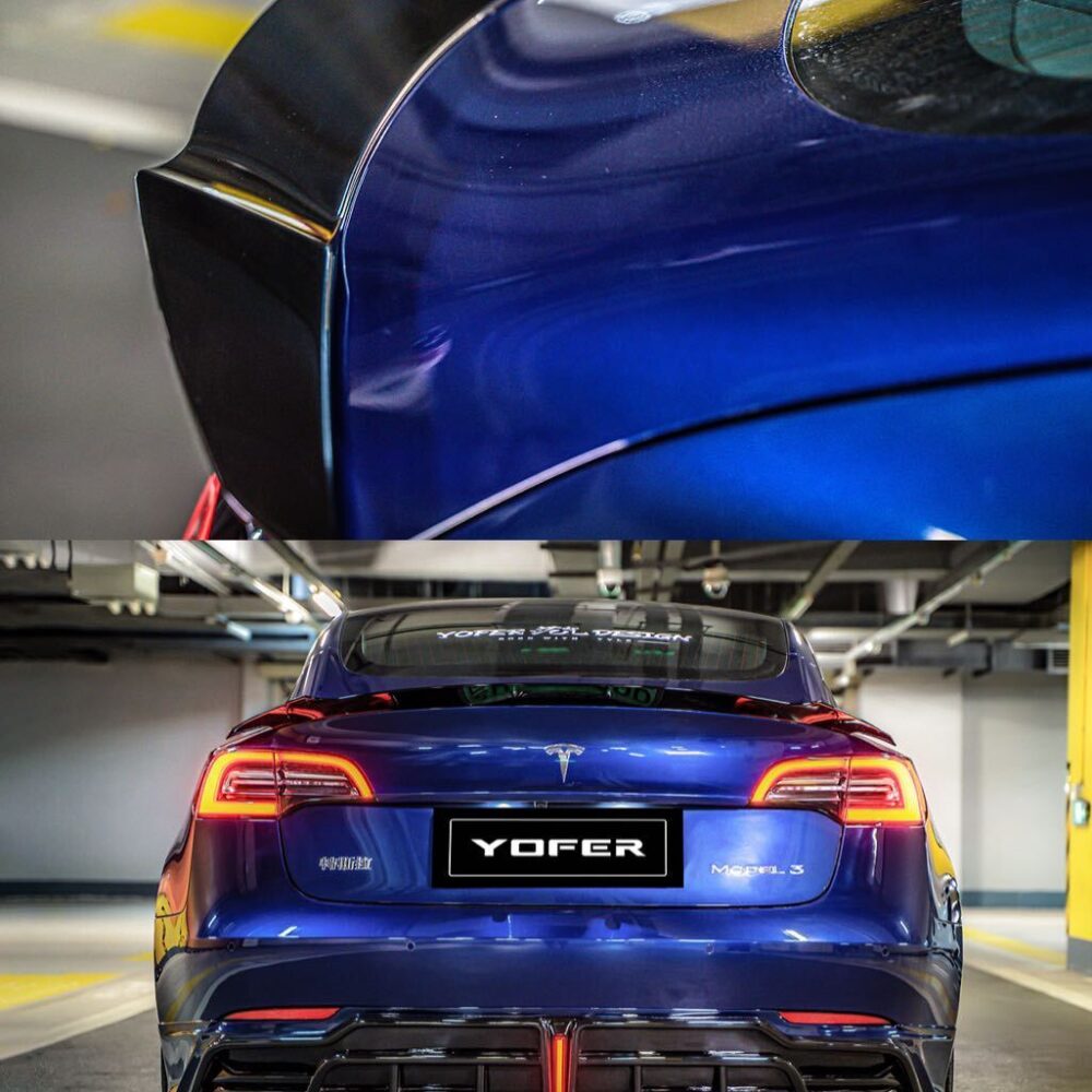 69699ebba39c80f_1025_1185.jpg ★YOFER★ テスラ モデル3 ボディキット ディフューザー バンパー マフラー リップ スポイラー グリル tesla model3