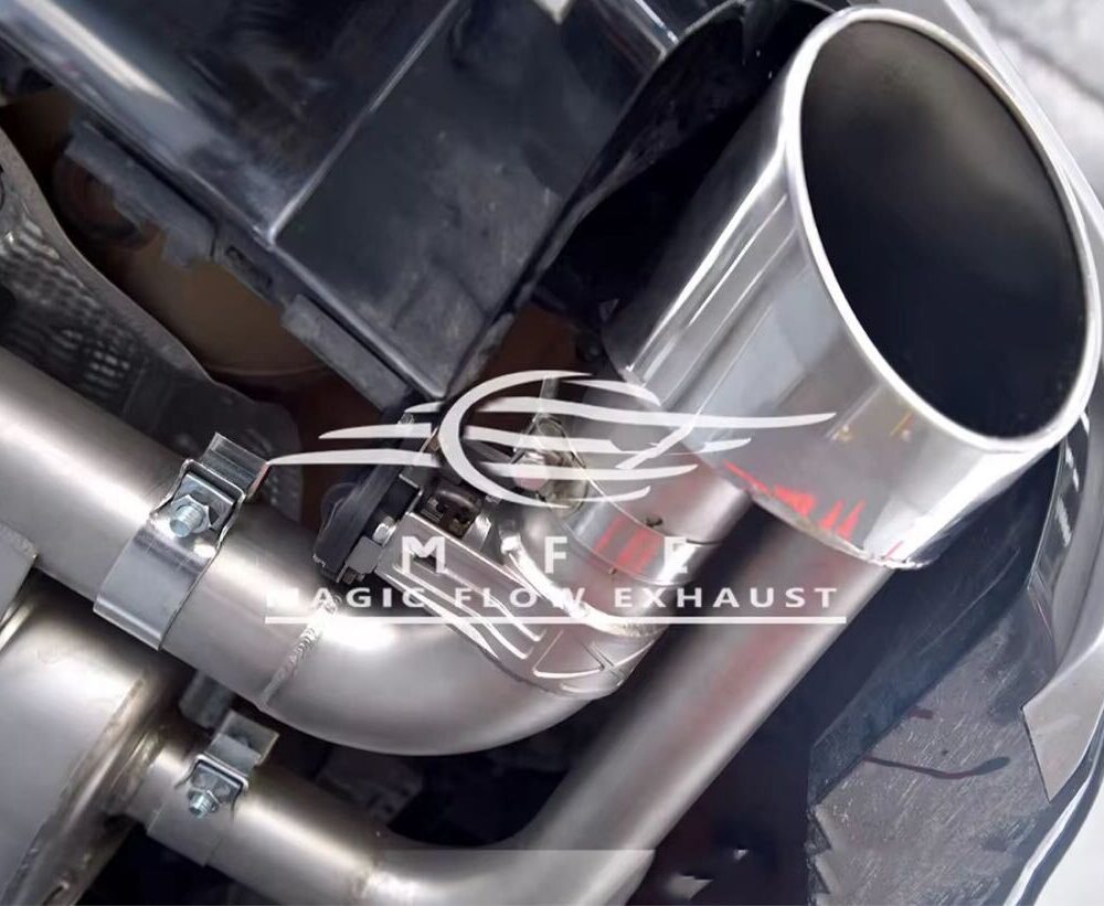 ★MFE★ アウディ RS3 セダン 可変バルブ マフラー エキゾースト 中間 パイプ ミッド ディフューザー リアピース ダウンパイプ 8V