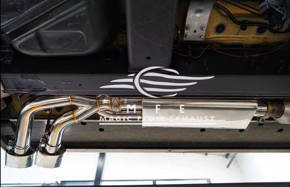 ★MFE★ W463A W464 G550 可変バルブ マフラー エキゾースト 中間 パイプ ディフューザー リアピース ダウンパイプ 可変マフラー