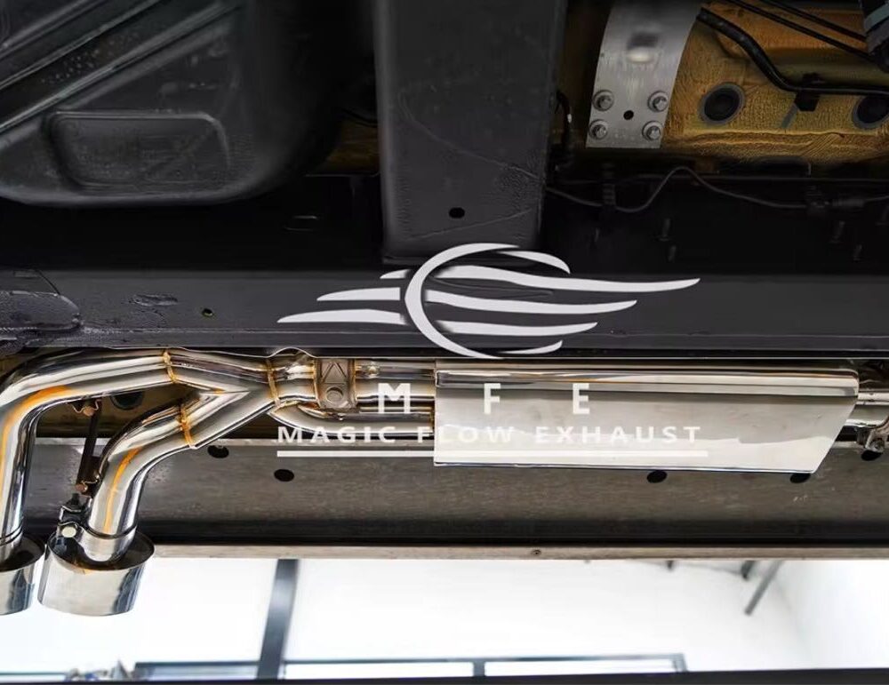 ★MFE★ W463A W464 G550 可変バルブ マフラー エキゾースト 中間 パイプ ディフューザー リアピース ダウンパイプ 可変マフラー