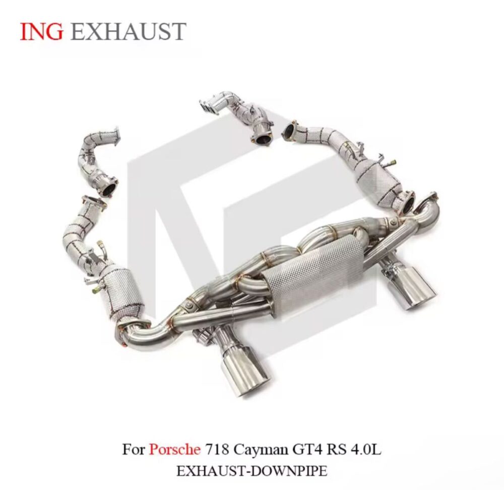 ★ING★ 718 ケイマン GT4 GTS RS 可変バルブ マフラー エキゾースト 4.0 ポルシェ PORSCHE cayman ステンレス