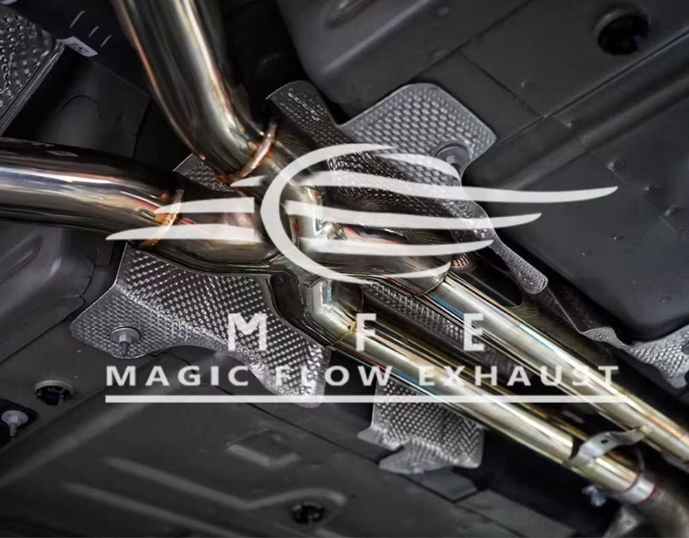 71699f0a350c71f_1200_781.jpg ★MFE★ ダッジ チャレンジャー 3.6 SXT 可変バルブ マフラー エキゾースト 中間 パイプ ディフューザー リアピース 可変マフラー