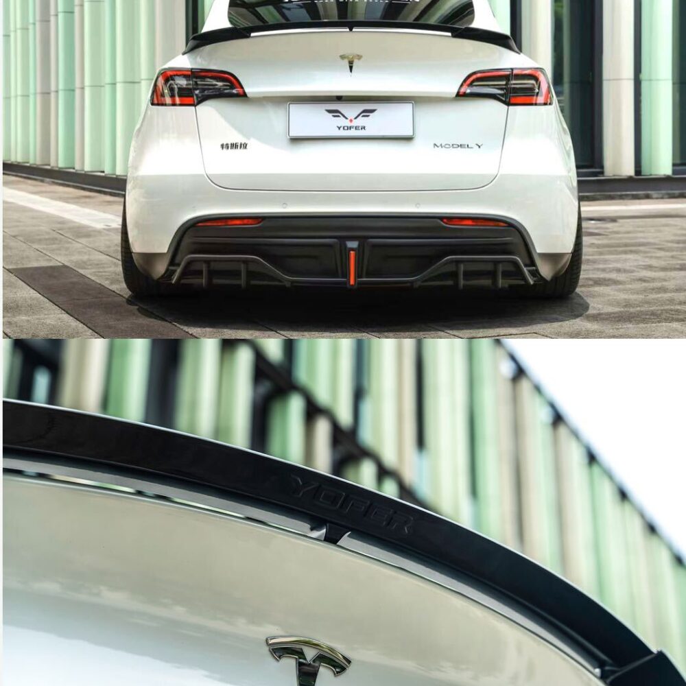 73699ebba72dfd7_1047_1177.jpg ★YOFER★ テスラ モデルY ボディキット ディフューザー バンパー マフラー リップ スポイラー グリル tesla modely