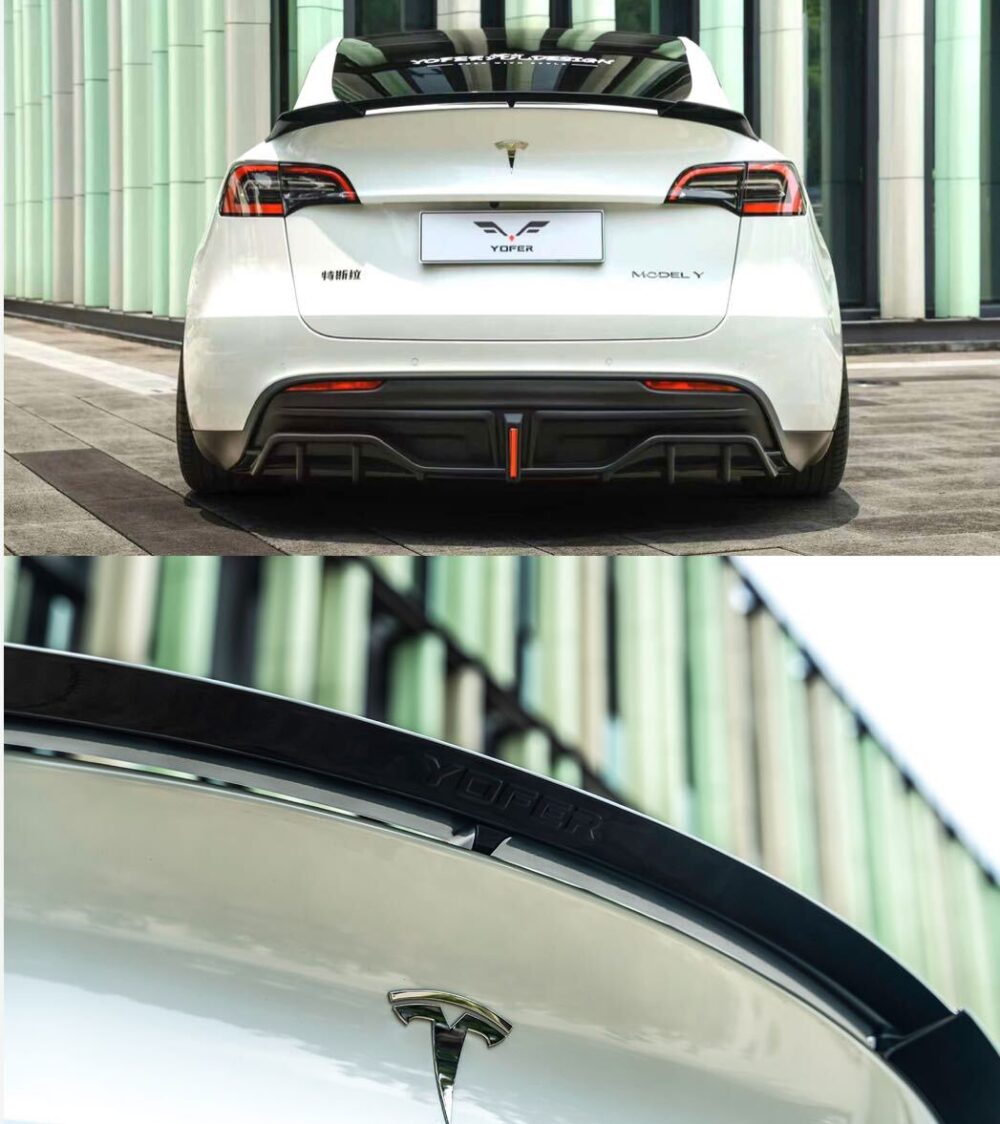 73699ebba72dfd7_1047_1177.jpg ★YOFER★ テスラ モデルY ボディキット ディフューザー バンパー マフラー リップ スポイラー グリル tesla modely
