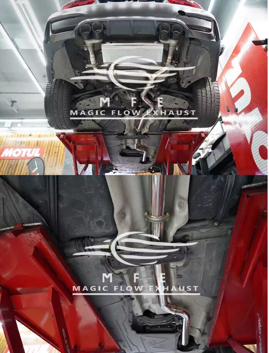 73699f0a04cb5e8_915_1200.jpg ★MFE★ F30 320i M3 仕様 ルック 可変バルブ マフラー エキゾースト 中間 パイプ ミッド リアピース 328i N20 B48