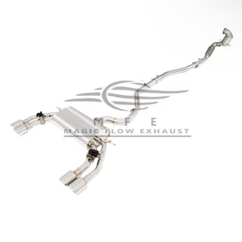 ★MFE★ アウディ S3 セダン 可変バルブ マフラー エキゾースト 中間 パイプ ミッド ディフューザー リアピース ダウンパイプ 8V